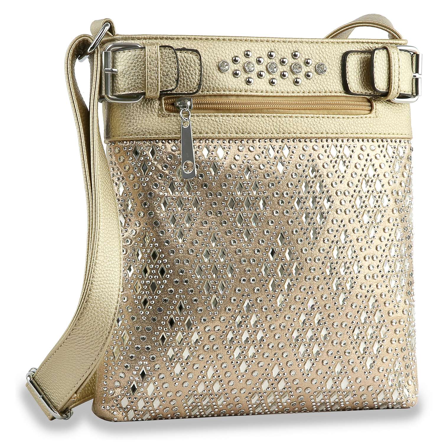 Handbag Express – Engroshandel Crossbodytaske - Dame – Diamond Bling Crossbody Slynge2