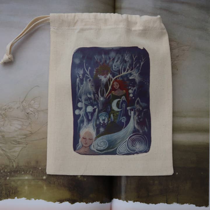 FreeRangeFaeries - Wholesale Pouch - Women's - The Silver Wheel Tarot Pouch2