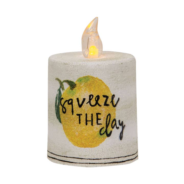 Squeeze the Day Timer Pillar for wholesale by Col House Designs