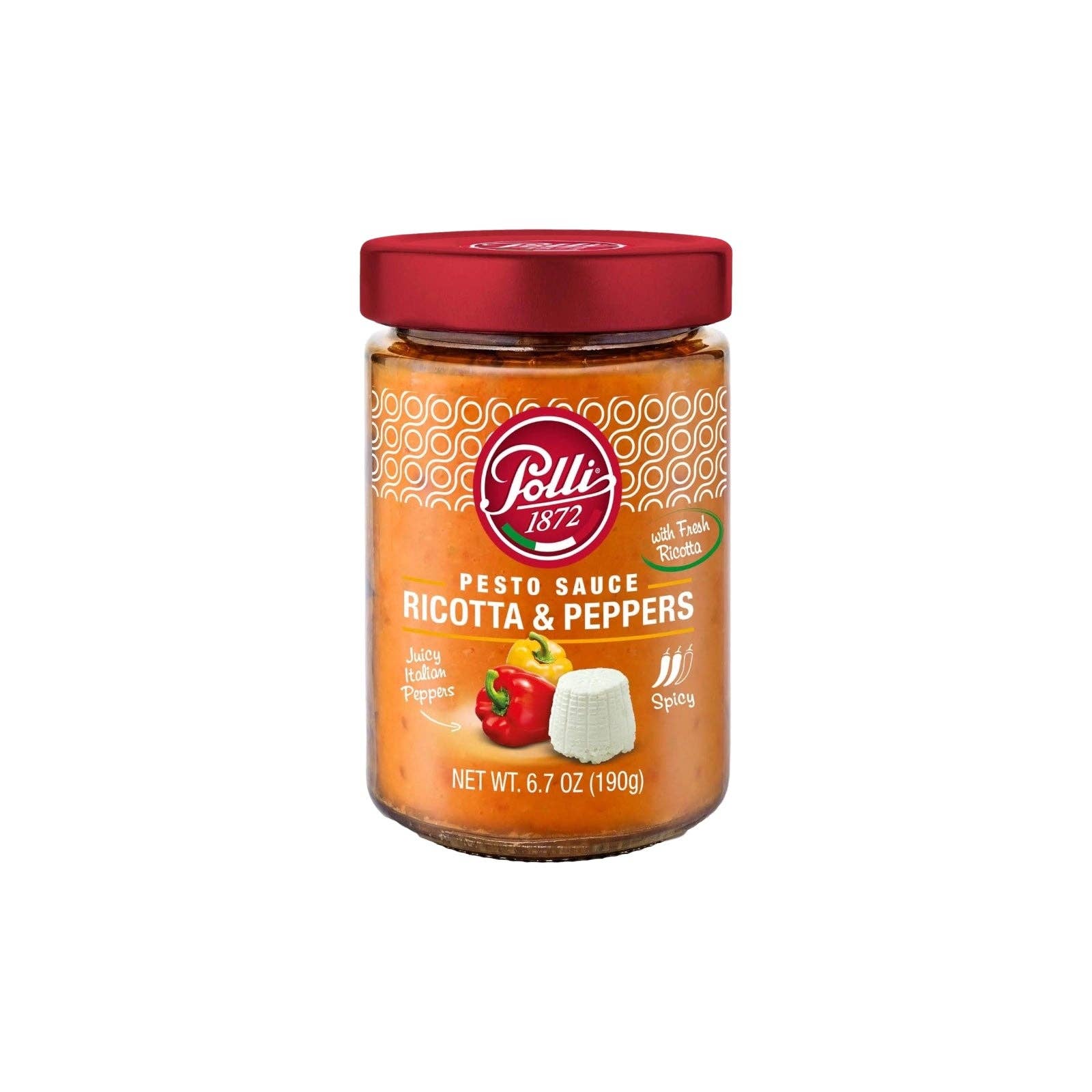 Made in eatalia – wholesale Pesto – Polli Pesto SauceRicotta & peppers 190g0