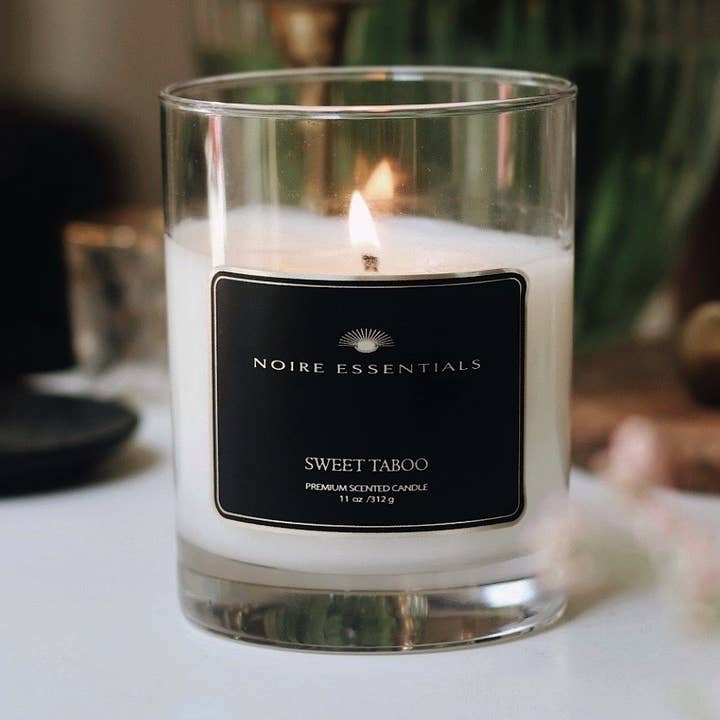 Sweet Taboo Scented Candle - 11oz wax fill for wholesale by Noire Essentials Candle Co