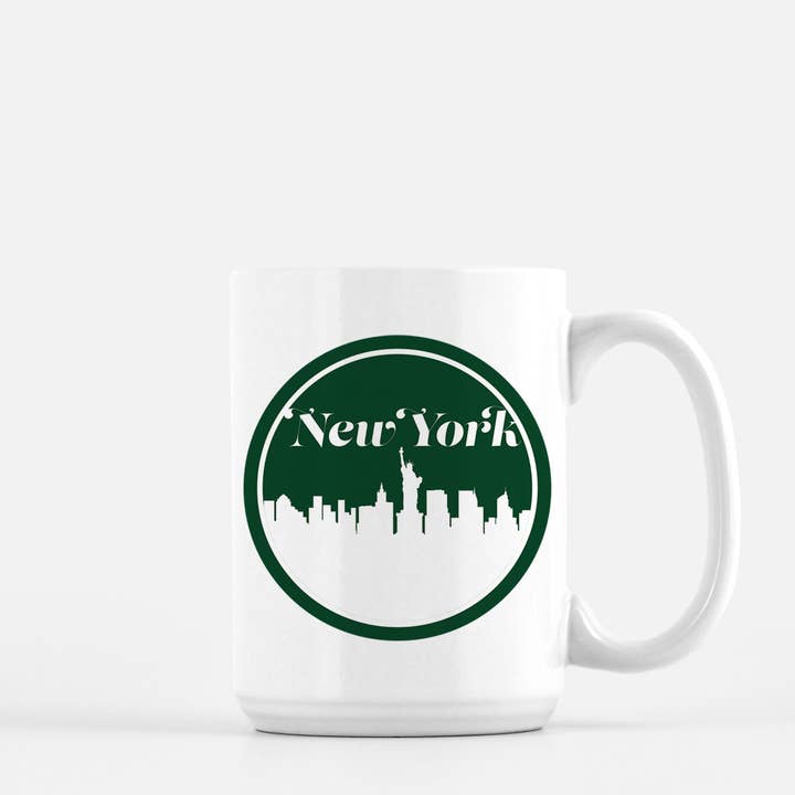 Tazza da caffè retrò New York City | Più colori per la vendita all'ingrosso da parte di Paperfinch Design