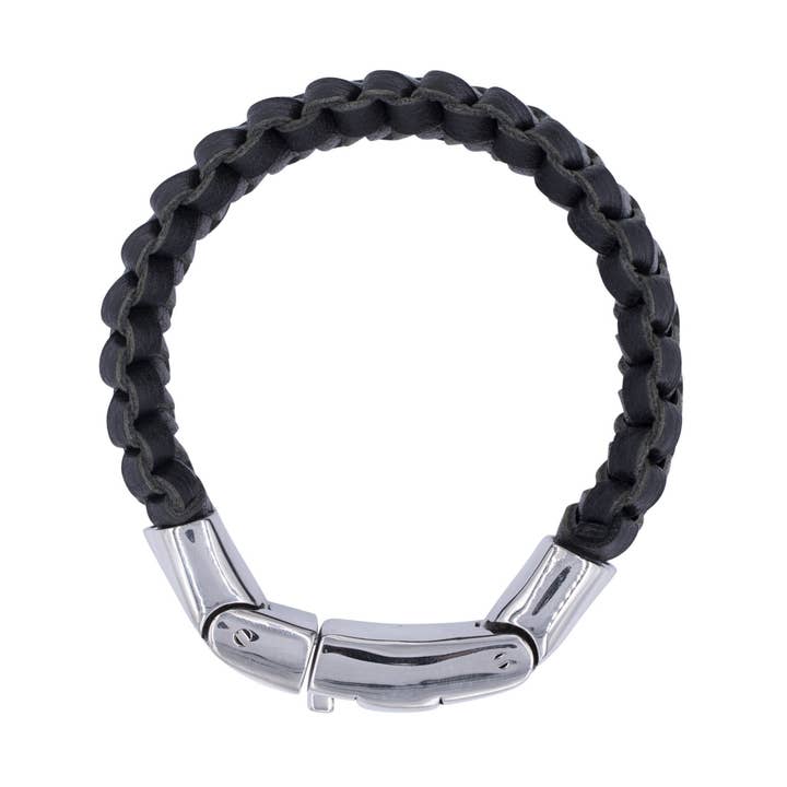 leather strap with stainless steel clasp for wholesale by Bodywings