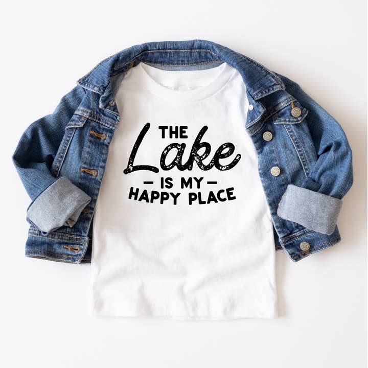 P E T I T R U E - Wholesale Screen Printed T-Shirt - Kids - Lake Life Summer Kids Clothing