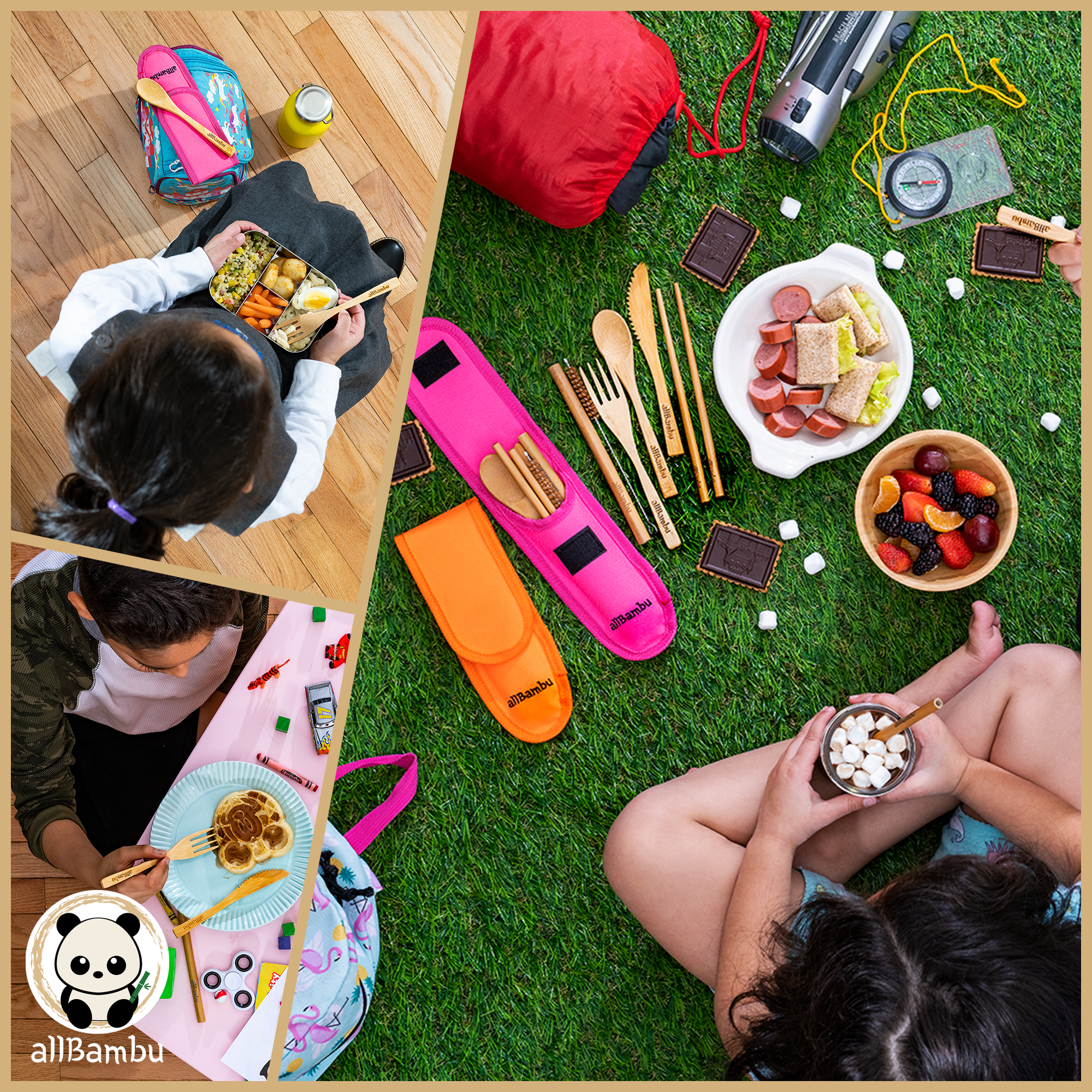 allBambu Inc – Engroshandel Bestiksæt – Børn og baby – Bambusbestik sæt til børn3