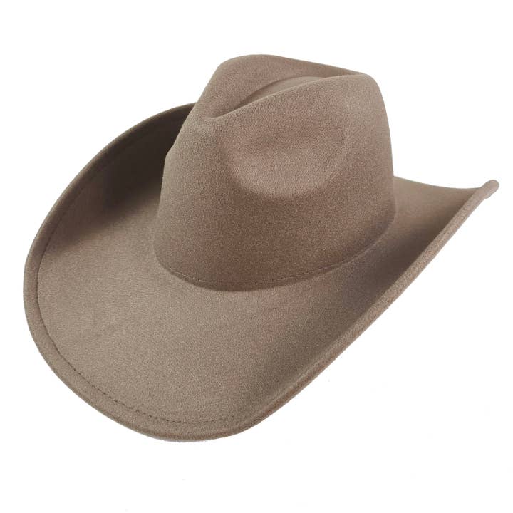 AdornWise - Wholesale Cowboy Hat - Unisex - Vegan Felt Classic Cowboy Hat – Adjustable & Durable