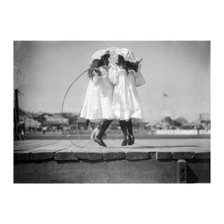 Girls Skipping for wholesale by Retrospect Greeting Cards