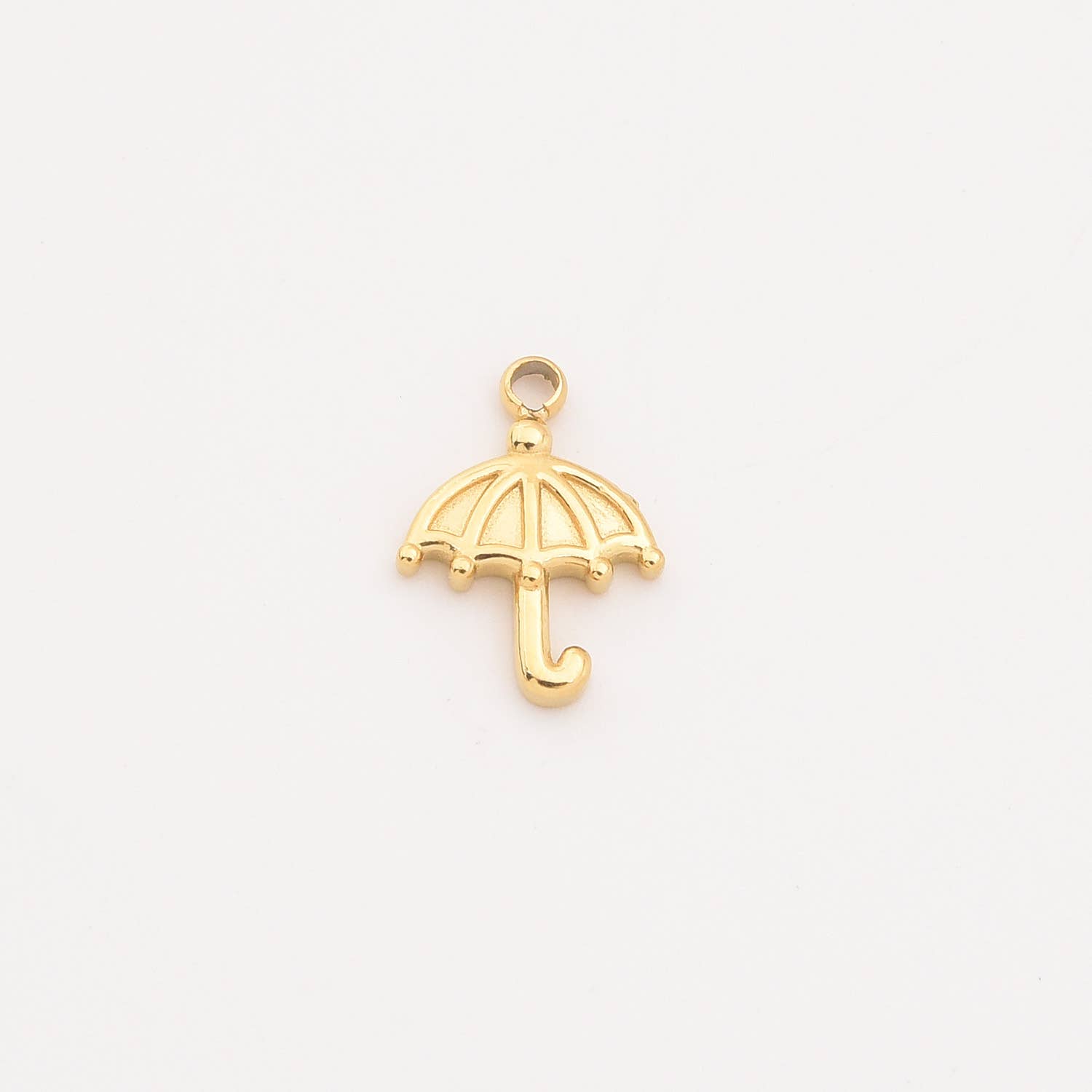 findings4uGem – wholesale Pendant/charm necklace – Gold Filled Stainless Steel Umbrella Charm Pendant, SCP0220