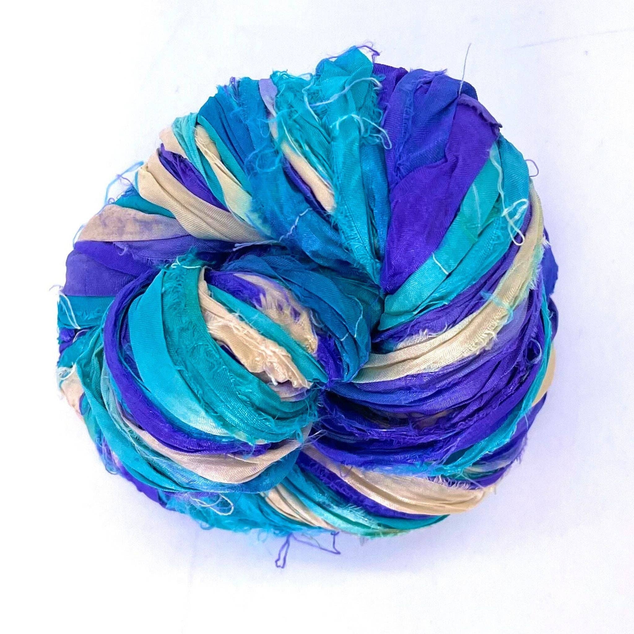 Darn Good Yarn - Wholesale Yarn - Small Batch Sari Ribbon13