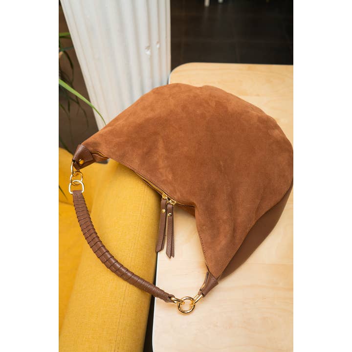 Cherry Paris - Wholesale Shoulder Bag - Women's - NADINE SUEDE Bag - 416530