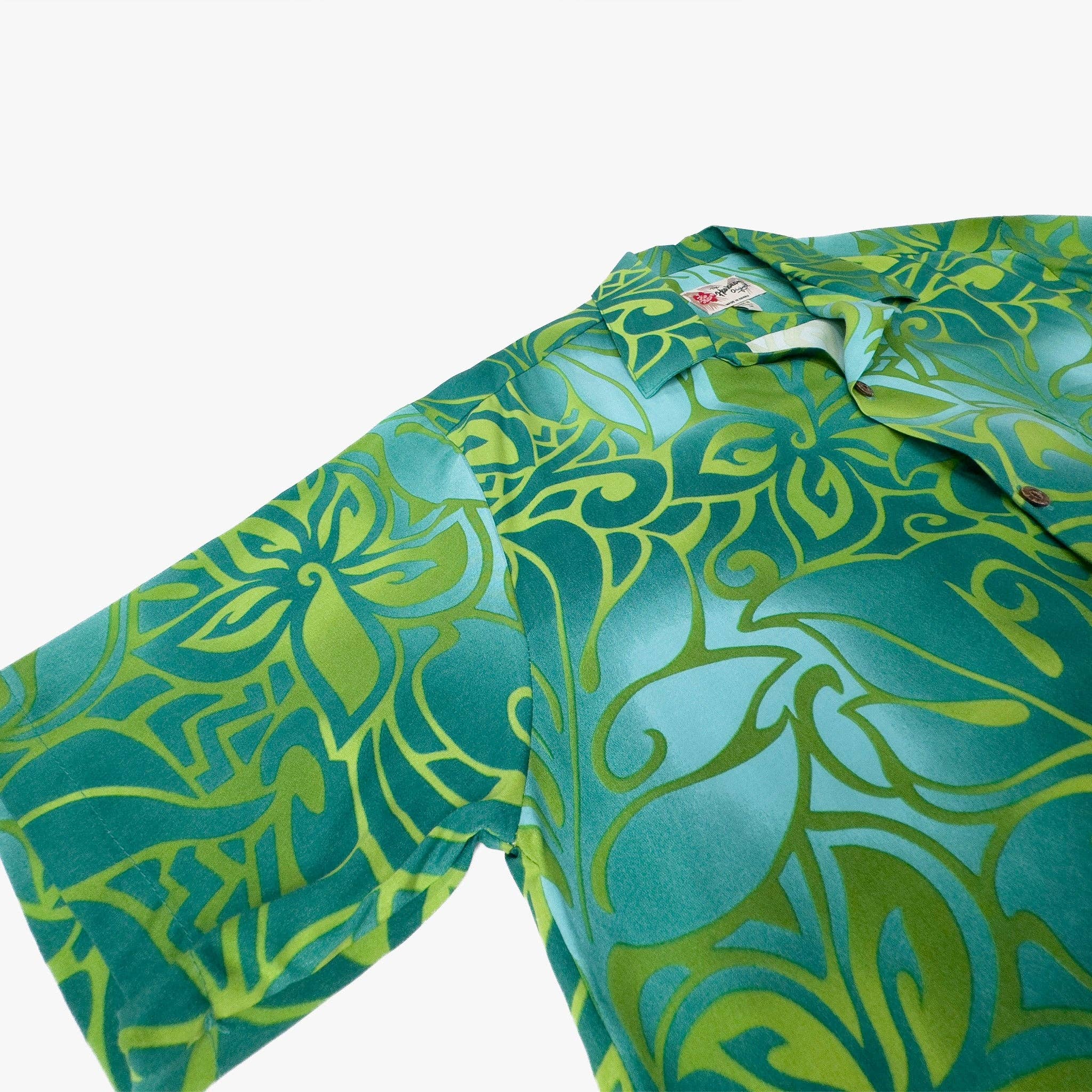 Hilo Hattie - Wholesale Button Down Shirt - Men's - Tribal Tiare Aloha Shirt2