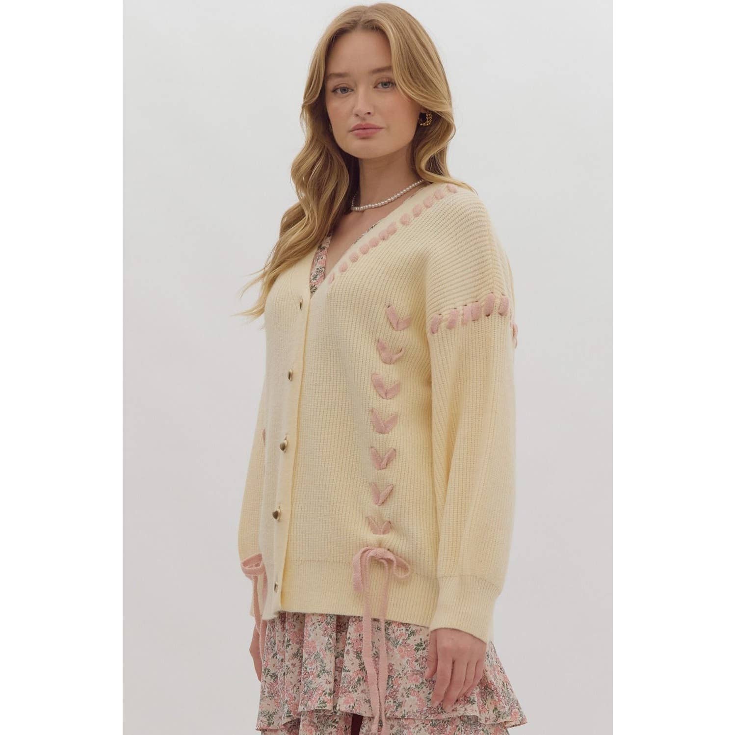 STYLE USA – wholesale Cardigan – Women’s – Ribbed drop shoulder button down cardigan8