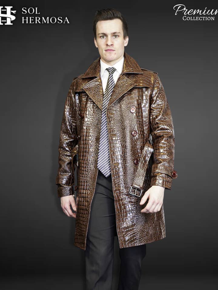 Zeus Men's Real Leather Coat for wholesale by Sol Hermosa