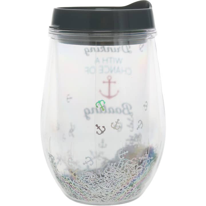Pavilion - Wholesale Wine Glass - Boating - 12 oz Acrylic Stemless Wine Glass with Lid7