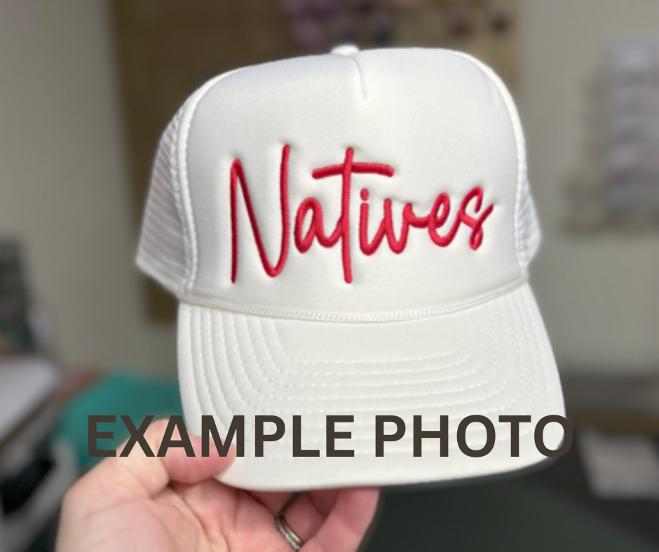 Hillside Threads Wholesale - Wholesale Trucker Hat - Unisex - Custom Embroidered Trucker Hat - Script Font1