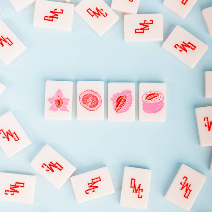 The Dirty Mahj Collective - Wholesale Board Game - The Dirty Mahj Tile Set for Mahjong Play (with pouch)