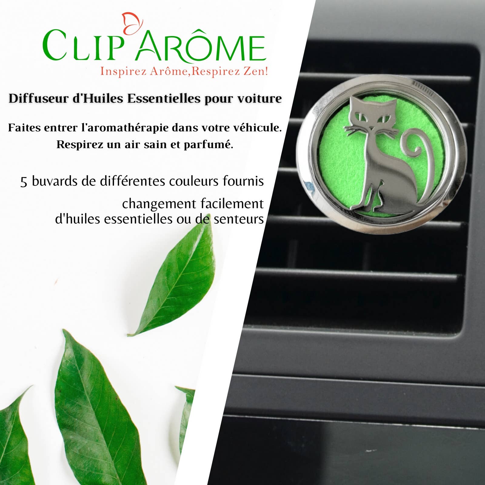 Zen'Arôme – wholesale Car Freshener - Unisex – Car Air Freshener Clip'Arôme - Cat1