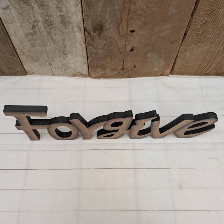 A.T. Imports - Wholesale Decorative Tabletop Object - Wooden "Forgive"1