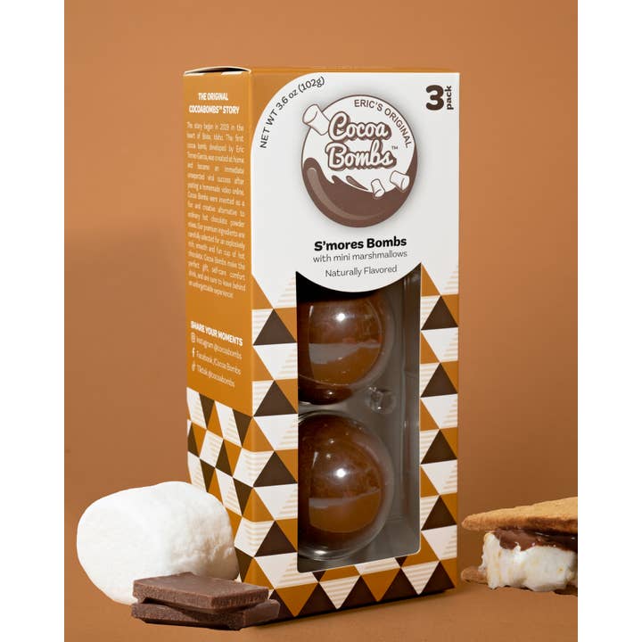 Cocoa Bombs™ - Wholesale Hot cocoa mix/kit - 3 Pack S'mores Cocoa Bombs1