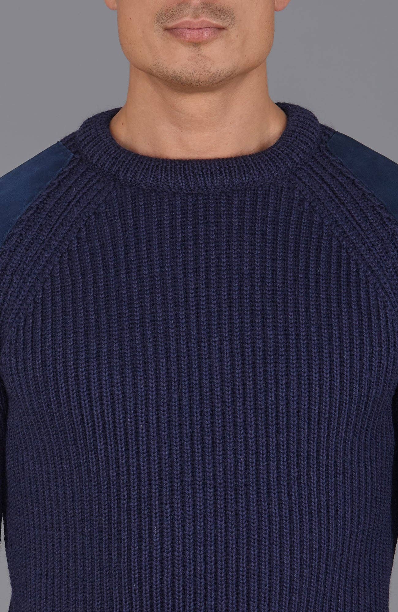 Paul James Knitwear – wholesale Pullovertröja - Herr – Mens Chunky Brittisk Ull Ribbed Shooting Jumper19