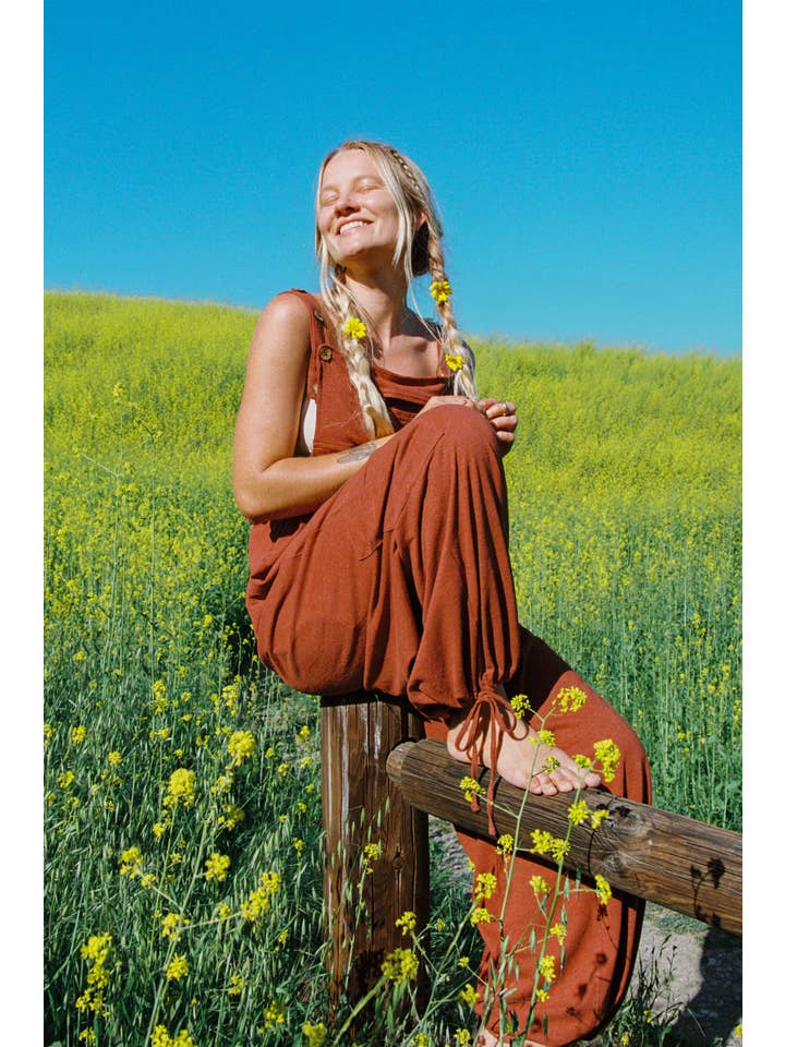 Gardenbelle Shop - Wholesale Overalls – Unisex - Organic HEMP Overalls Natural Fiber Adjustable Boho Jumpsuit8