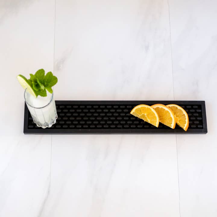 A Bar Above - Wholesale Bar Tool - Silicone Bar Mat - Thin (3.25x18"), Black1