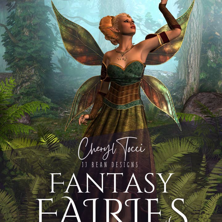 Fantasy Fairies Coloring Book for wholesale by JJ Bean Designs