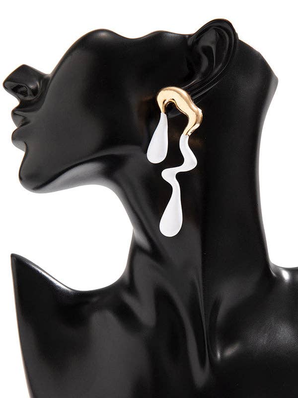 Sheer Trend – Brincos de argola por atacado – Brincos geométricos pendentes com cores contrastantes7