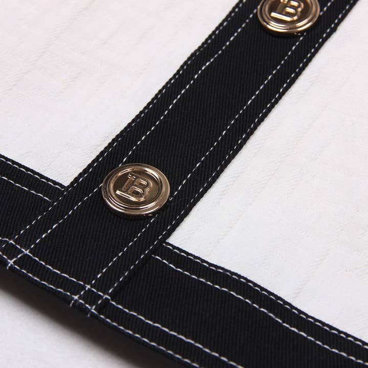 Productseeker - Wholesale Dress - Women's - DR038 Short-sleeved Dress With Gold Buttons10