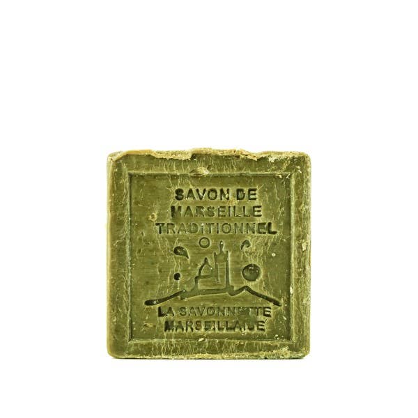 French Soap Wholesale – Engroshandel Sæbestykke – Savon de Marseille oliesæbe med oliven, 300 g terning1