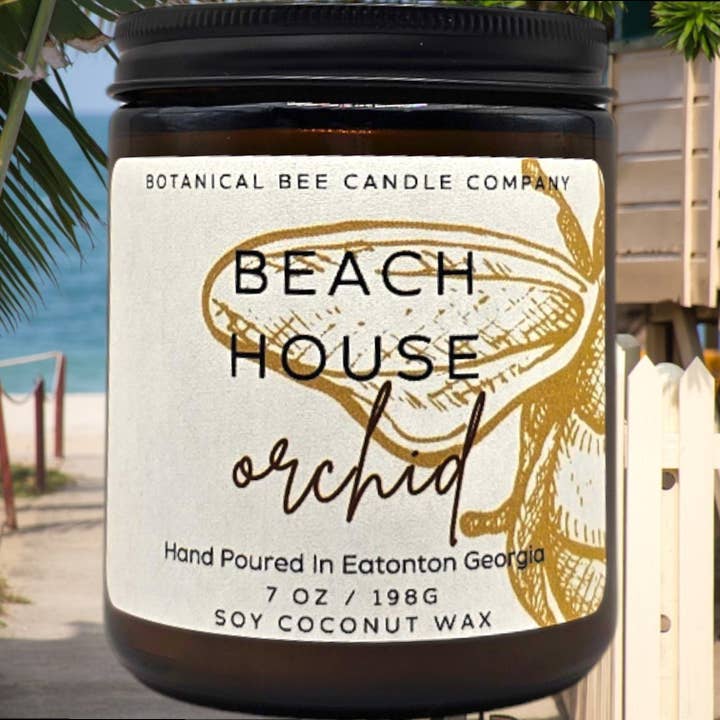Beach House Orchid pour la vente par Botanical Bee Candle Company LLC