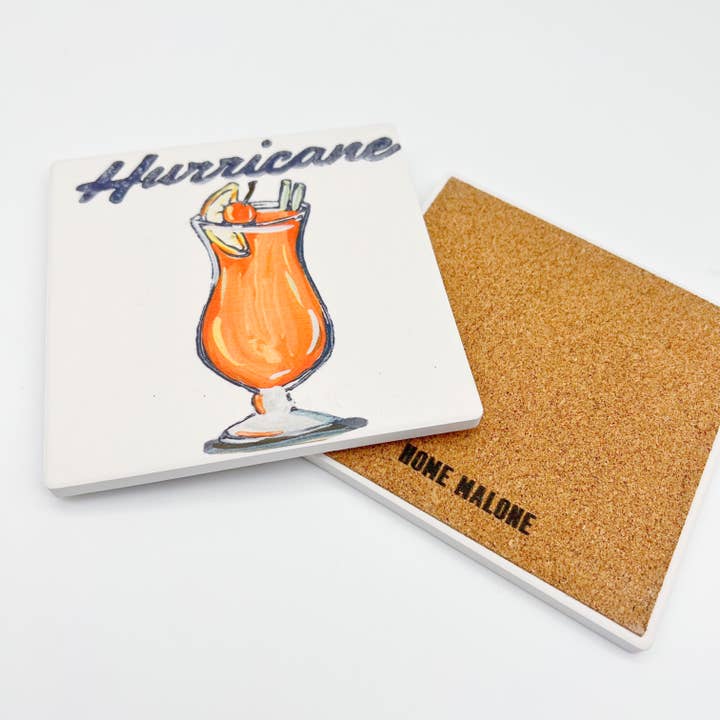 Home Malone - Vente Sous-verre - Hurricane Coaster - New Orleans Drink Absorbable Stone1