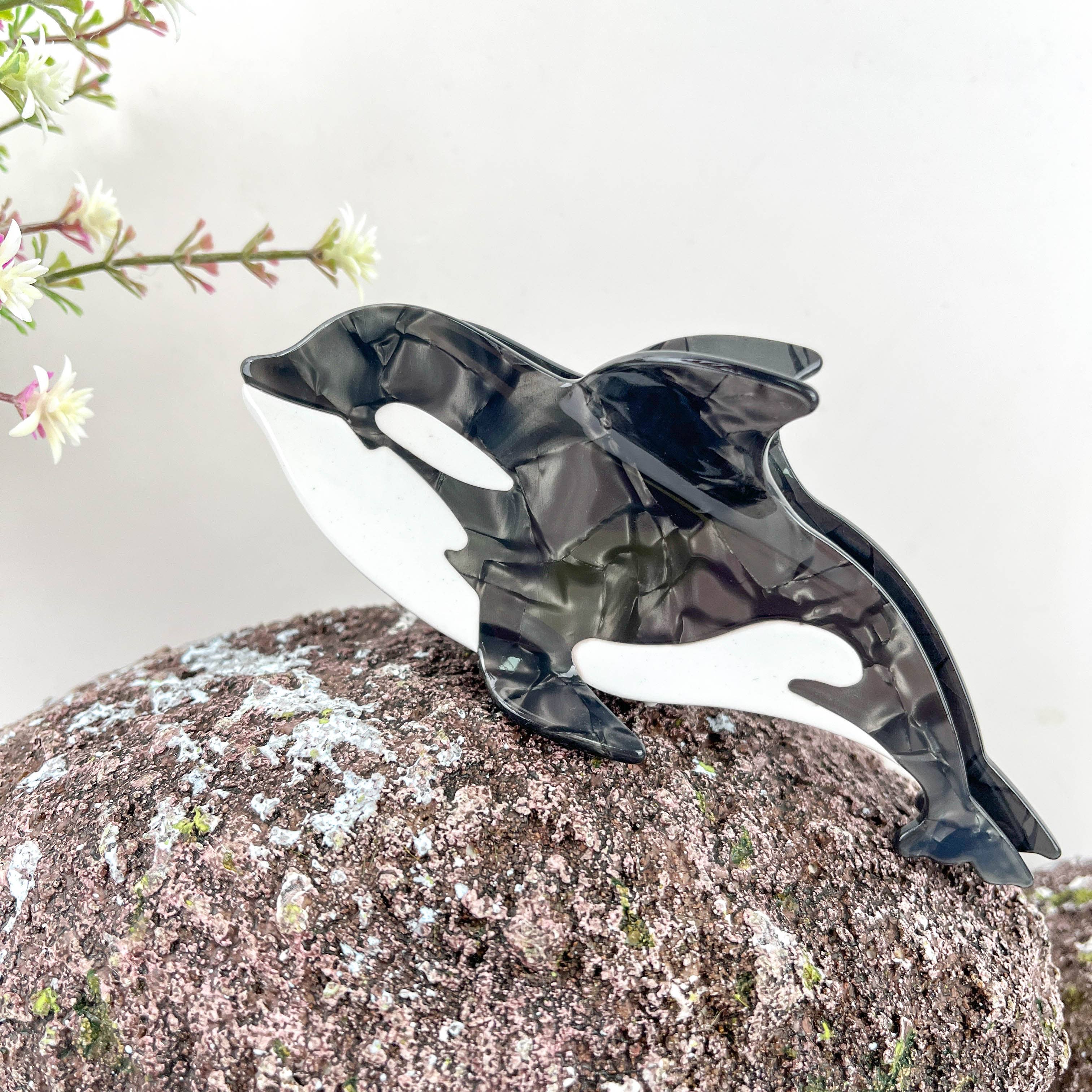 mildstyles - Wholesale Hair Clip - Women's - Tiger Shark and Whale Acetate Hair Claw Clip0