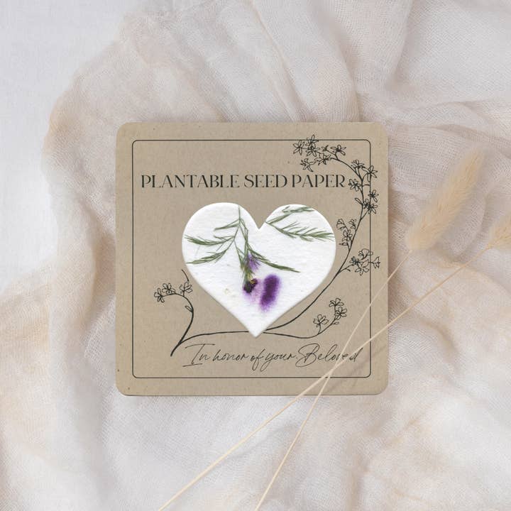 A Touch of Moxy - Wholesale Sympathy Card - Plantable Seed Paper (Vesper) - Memorial, Sympathy, Tribut