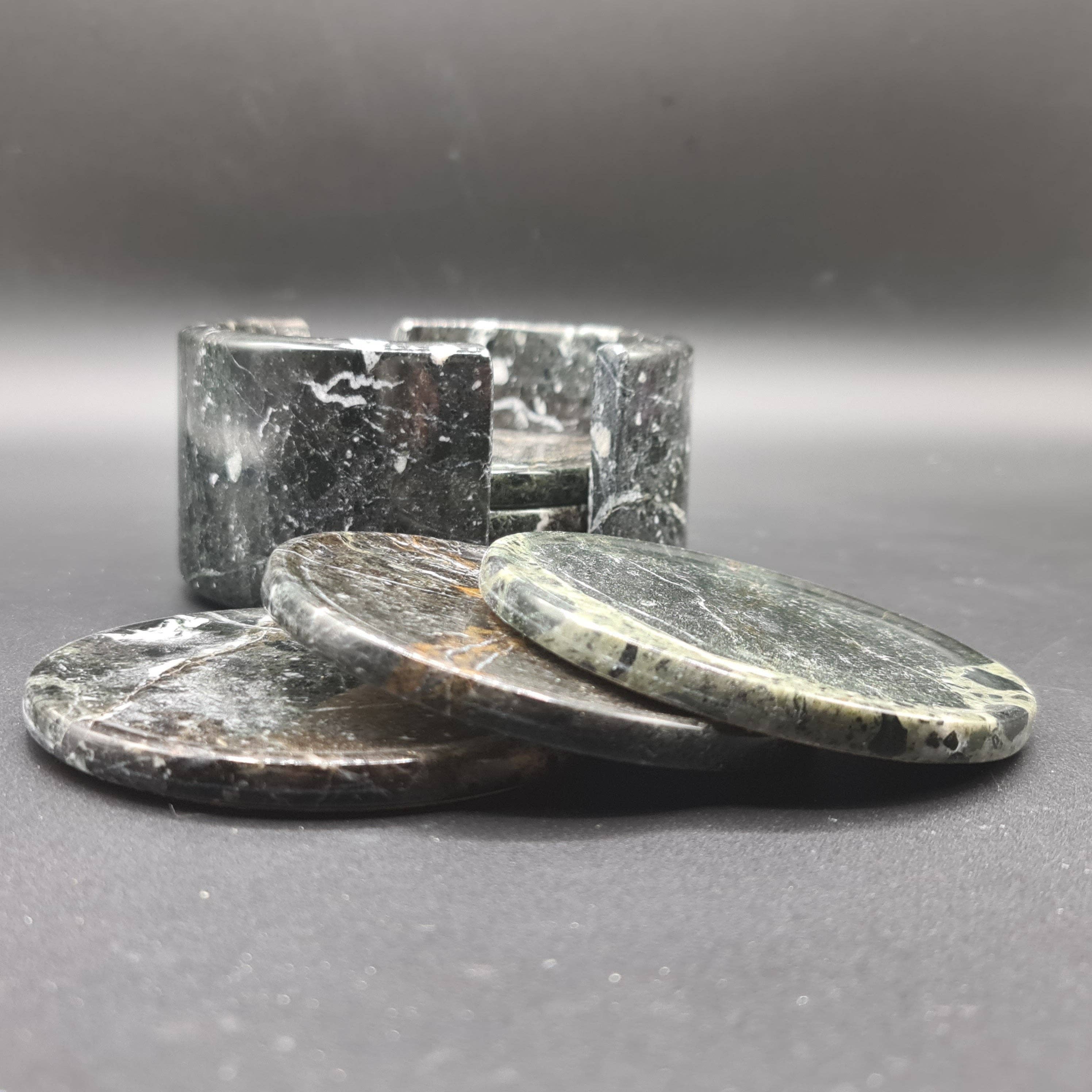 Gemstone Gifts Ltd. – wholesale Coasters – Black Marble (Onyx) Tea Coaster - Set of 60