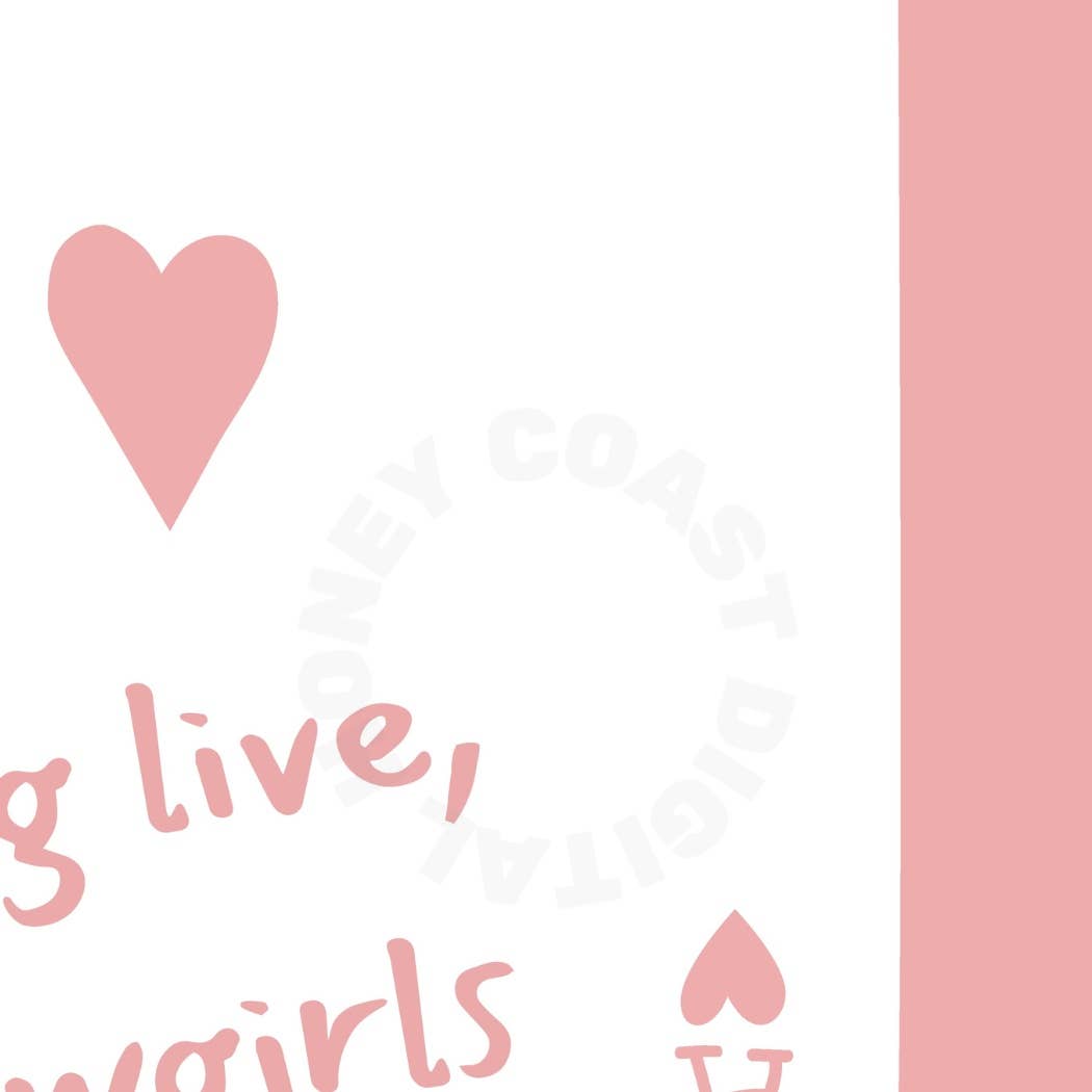 Honey Coast Print Co. - Wholesale Art Print - Long Live Cowgirl Pink Playing Card Wall Art Prints3