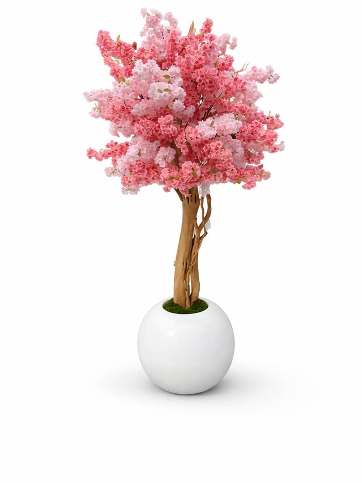 Arbre de cerisier artificiel de luxe 6ft-8ft Couleur personnalisée pour la vente par Cwpco