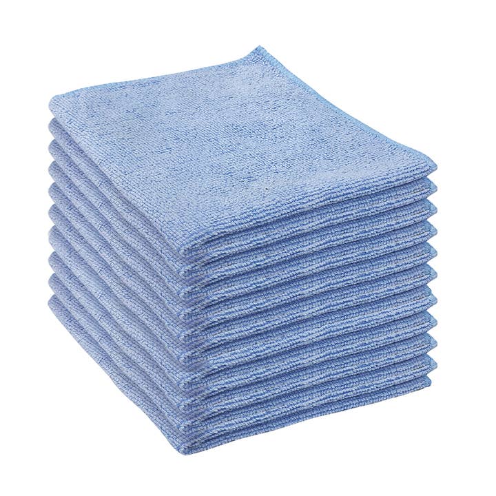 Jumbo Microfiber Cleaning Cloth, 12"x12" - 10 Count for wholesale by LOLA