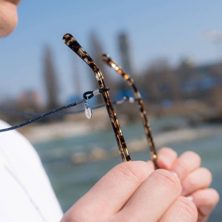 Marinblått glasögonband NAVIGATOR soleash®, handgjord för wholesale av soleash