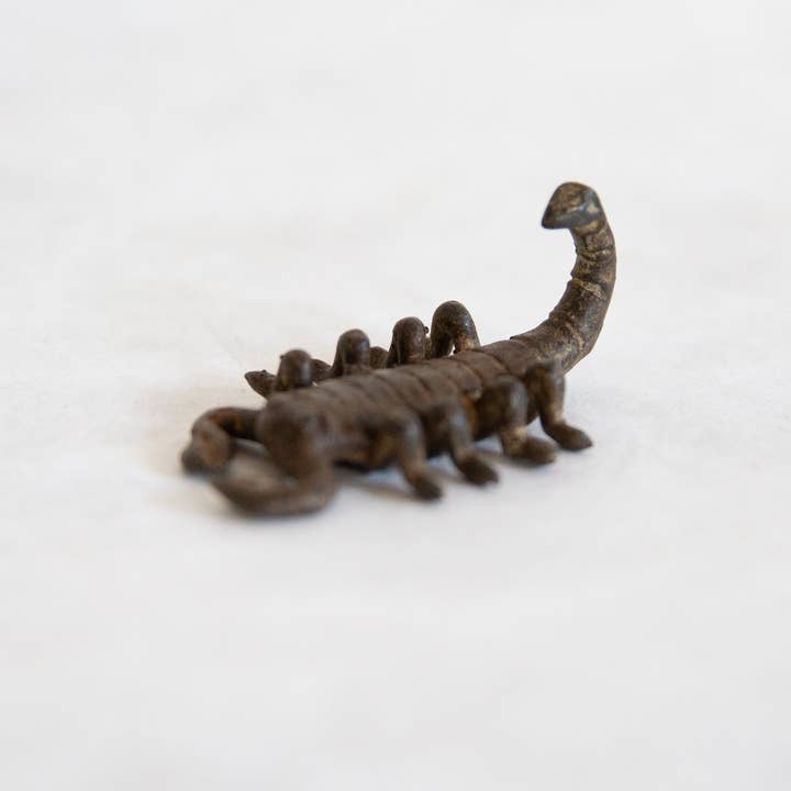 Old New House - Vendita all'ingrosso Scultura - Scorpione africano in bronzo scuro vintage