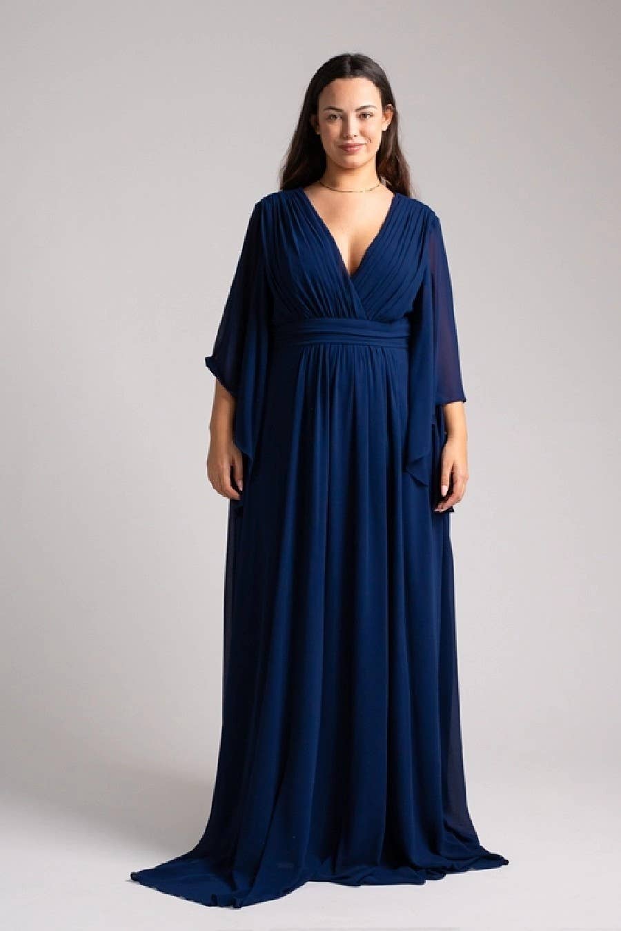 Eva & Lola - Epsilonn - Wholesale Gown - Women's - HM2290QS - Long fluid dress plus sizes6