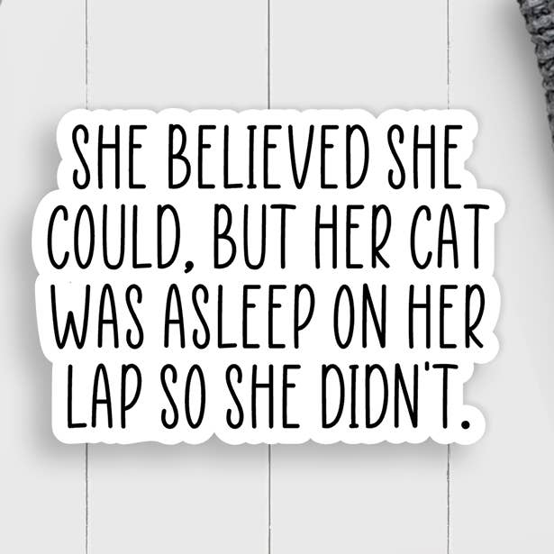 Cat Vinyl Sticker for wholesale by Expression Design Co