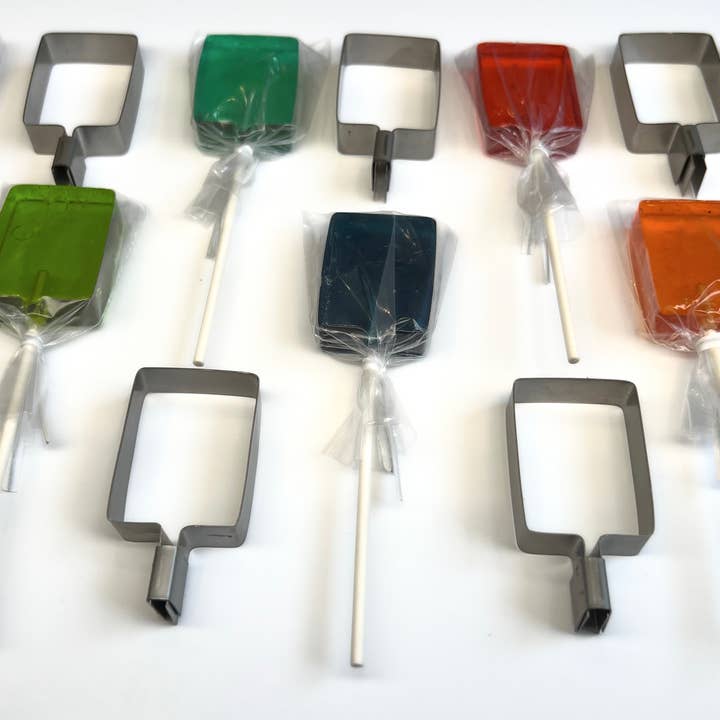 Sucker Molds / Lollipop Molds -10 Pack Bag - Rectangles for wholesale by JBK Pottery