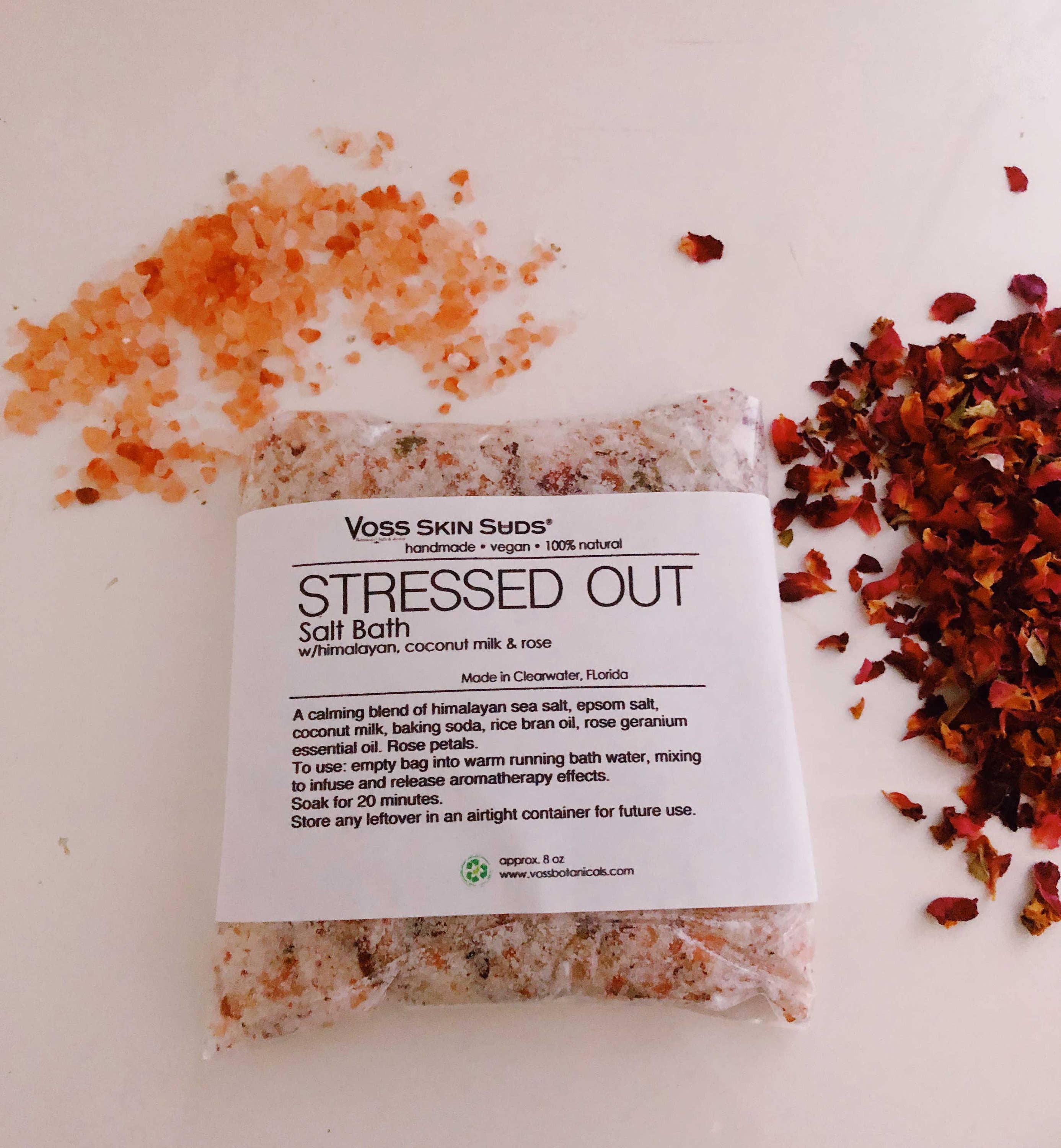 Voss Botanicals, LLC - Vendita all'ingrosso Sali da bagno - Set regalo Bath Salt Spa, set regalo, completamente naturale, vegano, fatto a mano, ricco di minerali per idratare la pelle, rilassare e riposare, disintossicare la pelle6