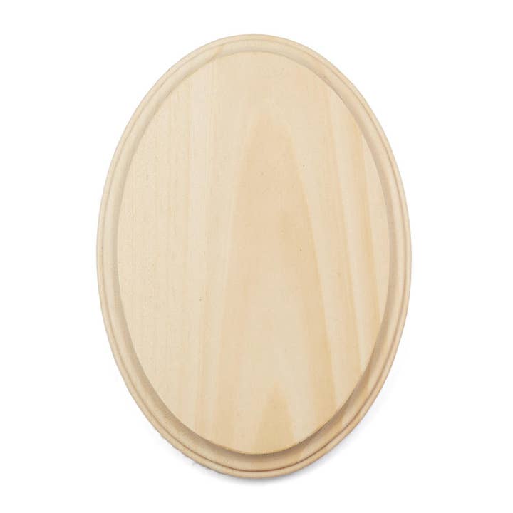 Factory Direct Craft - Wholesale Plaque - 7" x 5" x 3/4" Thick - Blank Unfinished Wood Oval Plaque 3