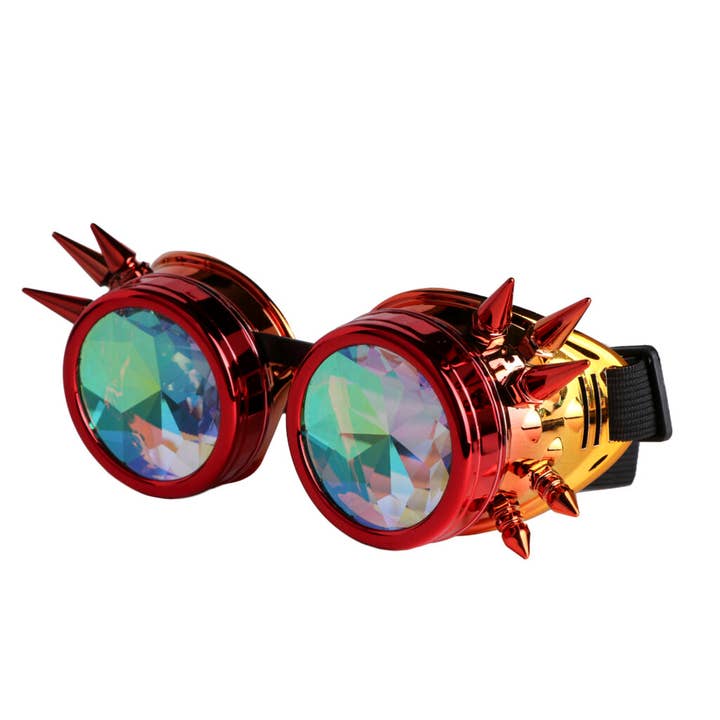 Western Fashion – Großhandel Sonnenbrille – Damen – 68747 - Steampunk-Kaleidoskop-Brille - Psychedelic3