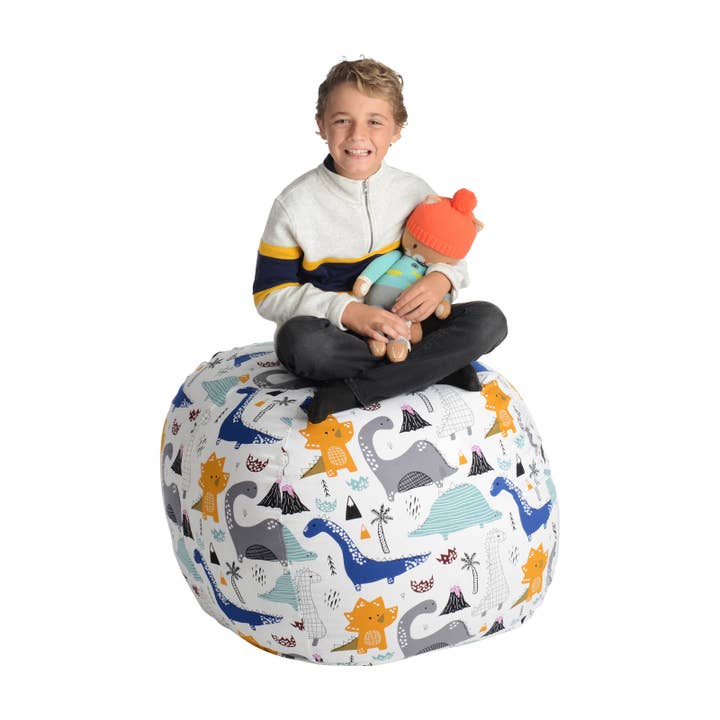 Creative QT 38" Xlarge Beanbag - Stuff n Sit, Dinosaur Print for wholesale by Creative QT