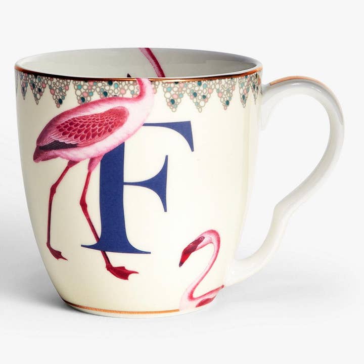 Alphabet Mug F Large 450ml for wholesale by Yvonne Ellen - Belle & Blue