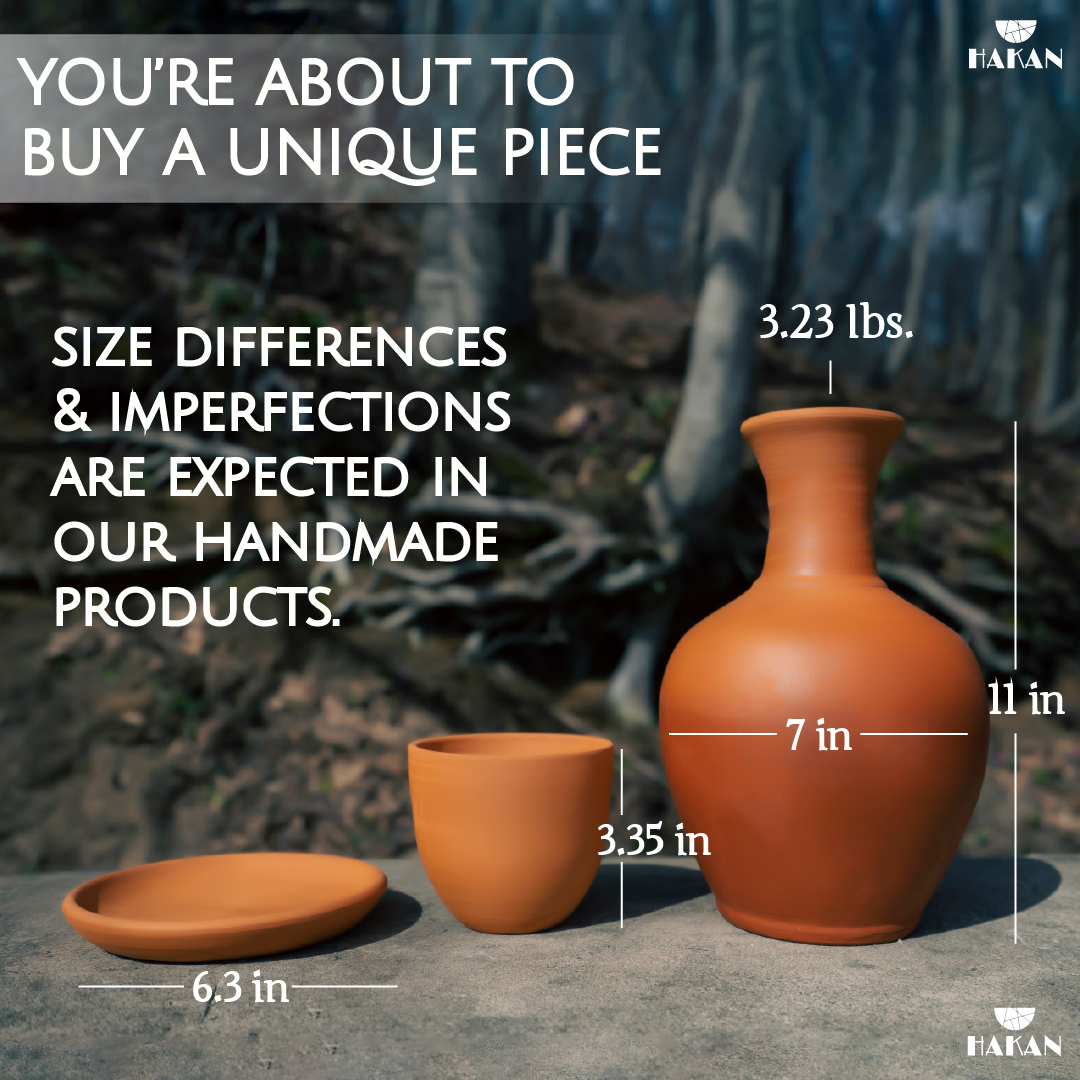 Hakan - Vendita all'ingrosso Caraffe - Brocca in terracotta Kapadokya Hakan, tazza, piatto, 76 oz3