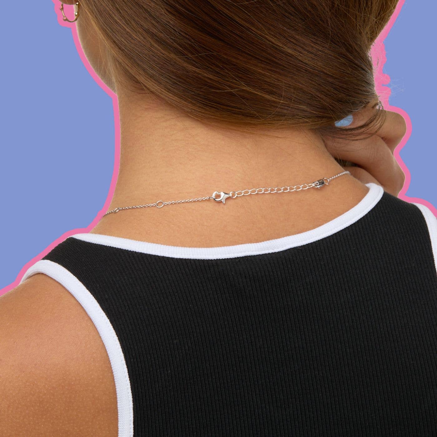 DOLCETTO DESIGNS - Wholesale Link & Chain Necklace - Silver Chain Extender2